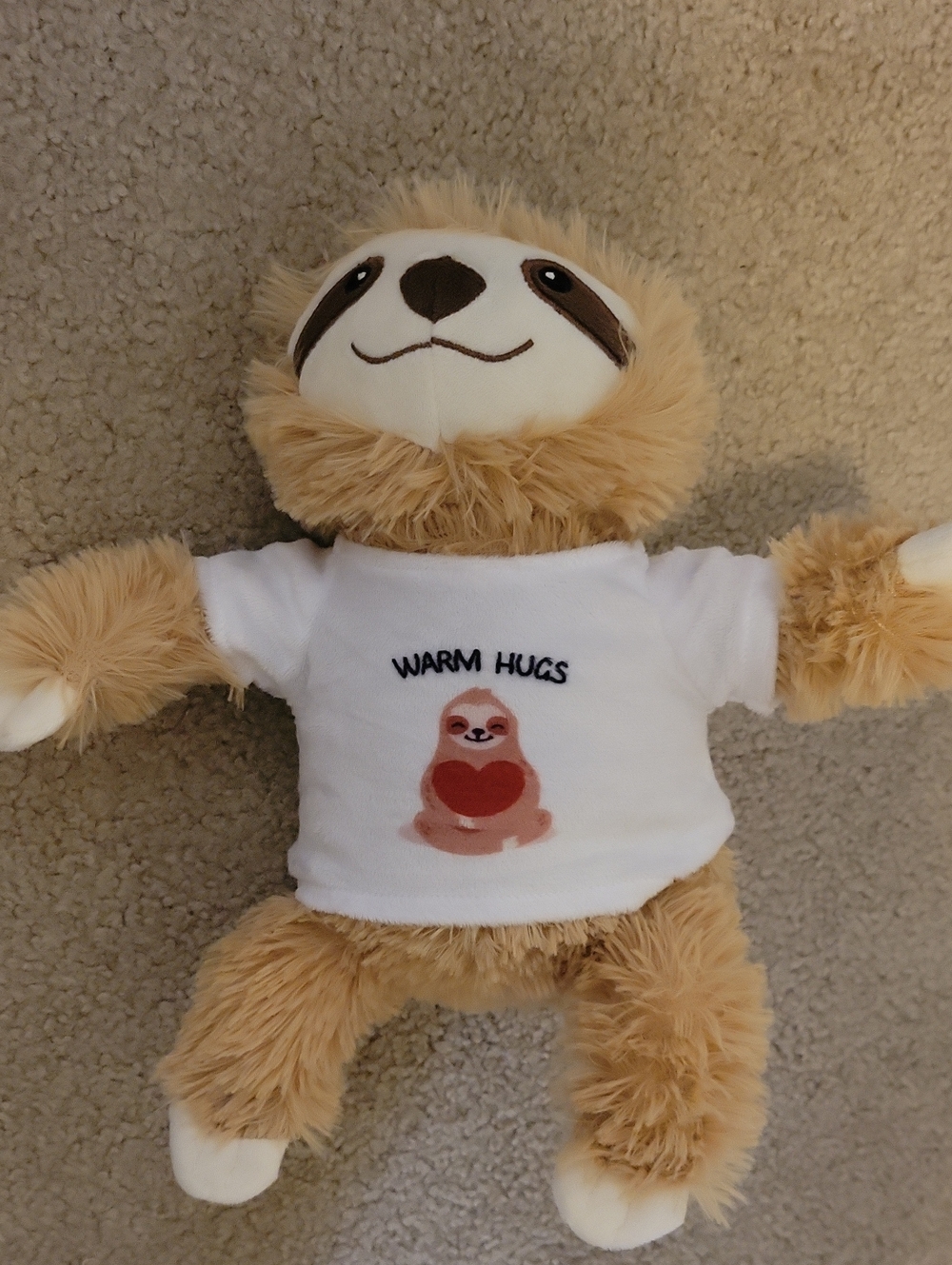 Stuffed Animal Sloth 'Warm Hugs'